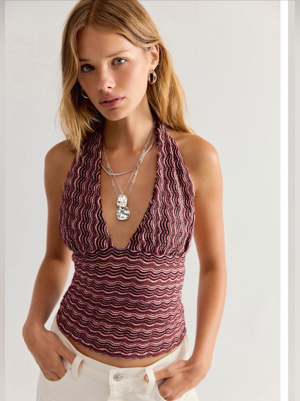 Free People Ashton Halter Tank